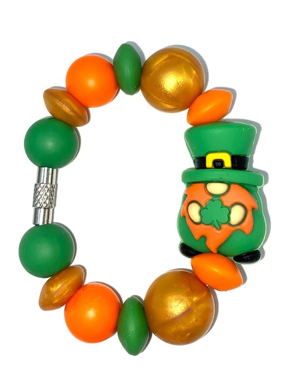 Leprechaun Gnome 3D St Patrick's Stanley Tumbler Cup Handle Charm
