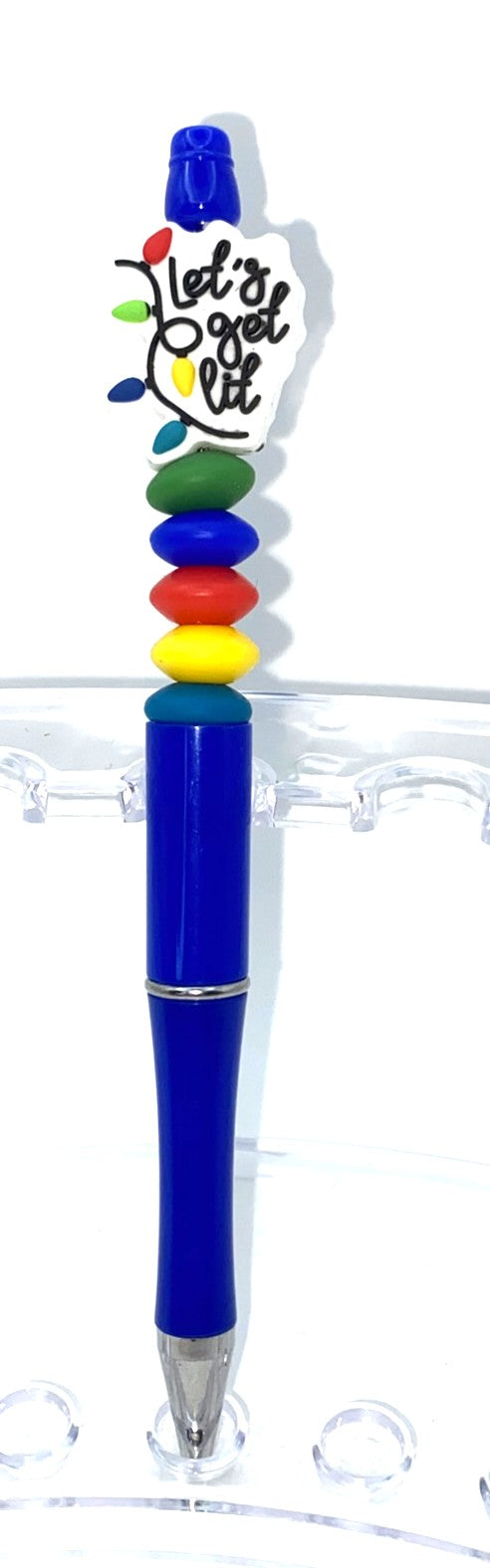 Let's Get Lit Beaded Pen
