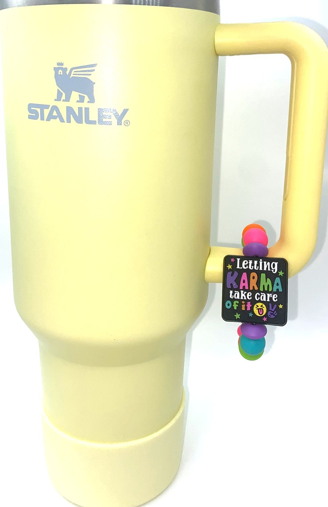 Letting Karma Take Care Of It Funny Stanley Tumbler Cup Handle Charm