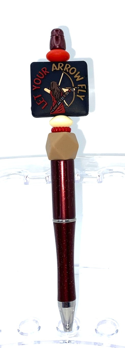 Let Your Arrow Fly Beaded Pen
