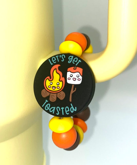 Let's Get Toasted Stanley Tumbler Cup Handle Charm