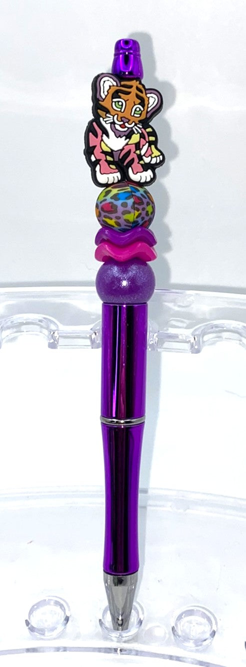 LF Colorful Tiger Beaded Pen