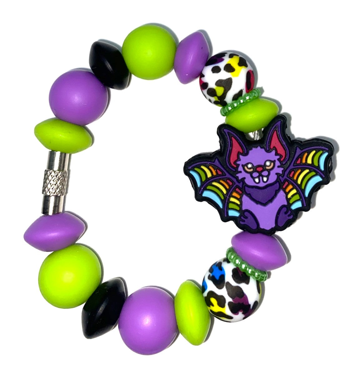 Colorful LF Bat Halloween Stanley Tumbler Cup Handle Charm