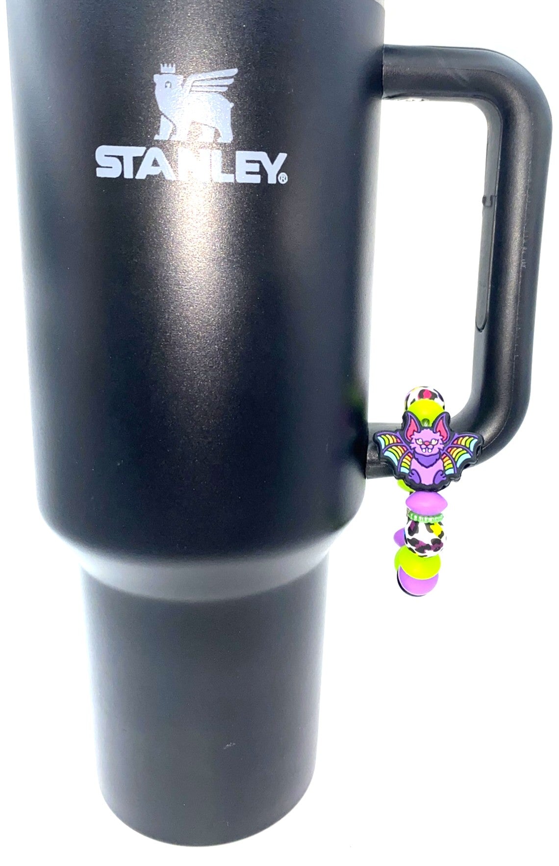 Colorful LF Bat Halloween Stanley Tumbler Cup Handle Charm