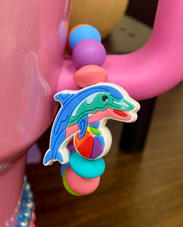 LF Dolphin Stanley Tumbler Cup Handle Charm