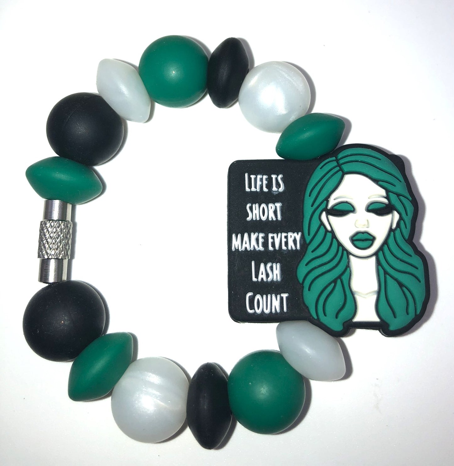 Life Is Short Make Every Lash Count Stanley Tumbler Cup Handle Charm