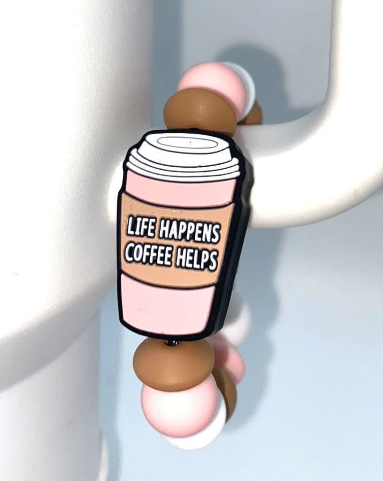 Life Happens Coffee Helps To Go Cup Stanley Tumbler Cup Handle