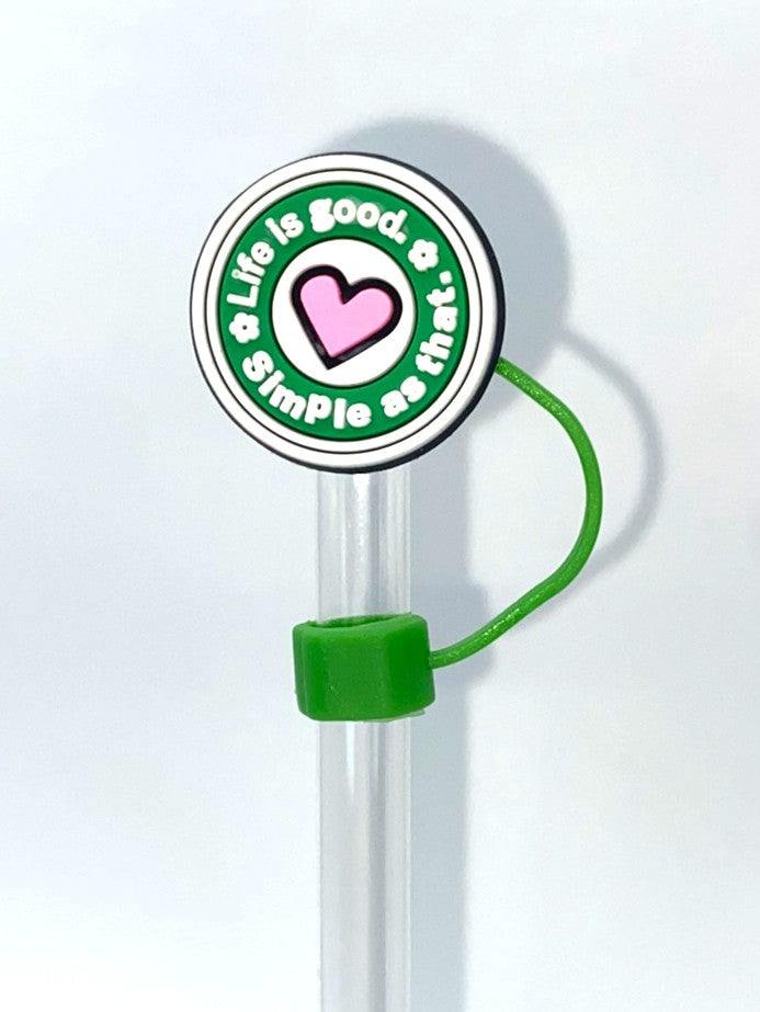 Life Is Good Simple As That Straw Topper