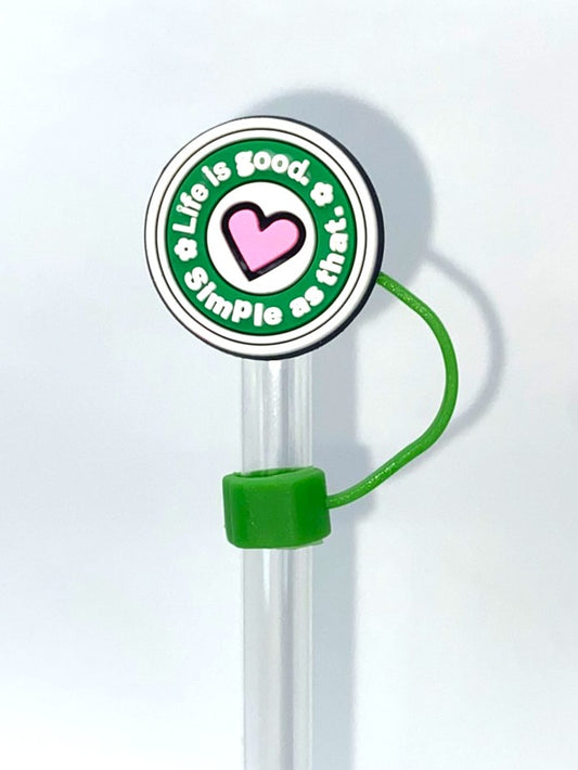 Life Is Good Simple As That Straw Topper