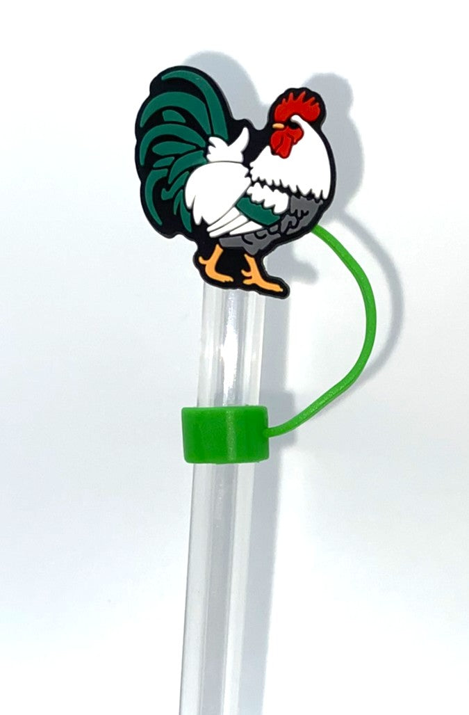 Light Sussex Rooster Farm Straw Topper