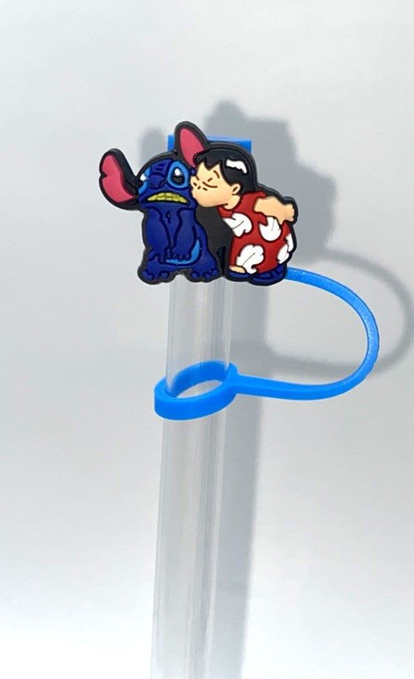 Blue Alien & Hawaiian Friend Straw Topper