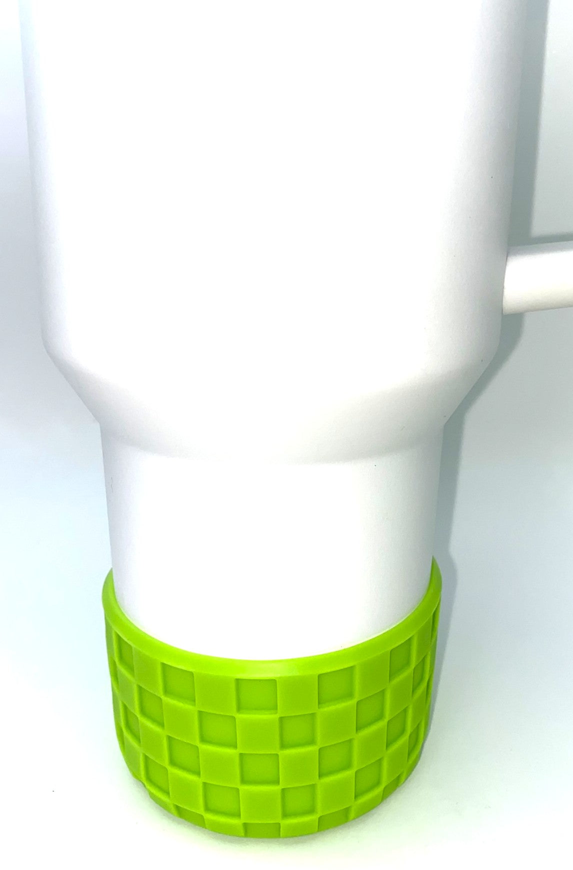 Lime Green Checker Tumbler Boot Sleeve #177