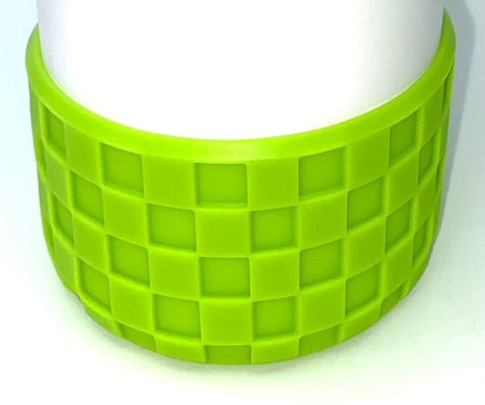 Lime Green Checker Tumbler Boot Sleeve #177