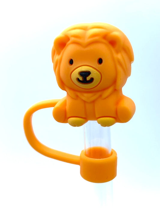 Lion 3D Straw Topper