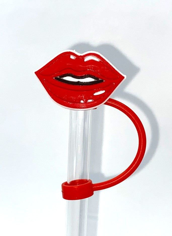 Red Lips #2 Straw Topper