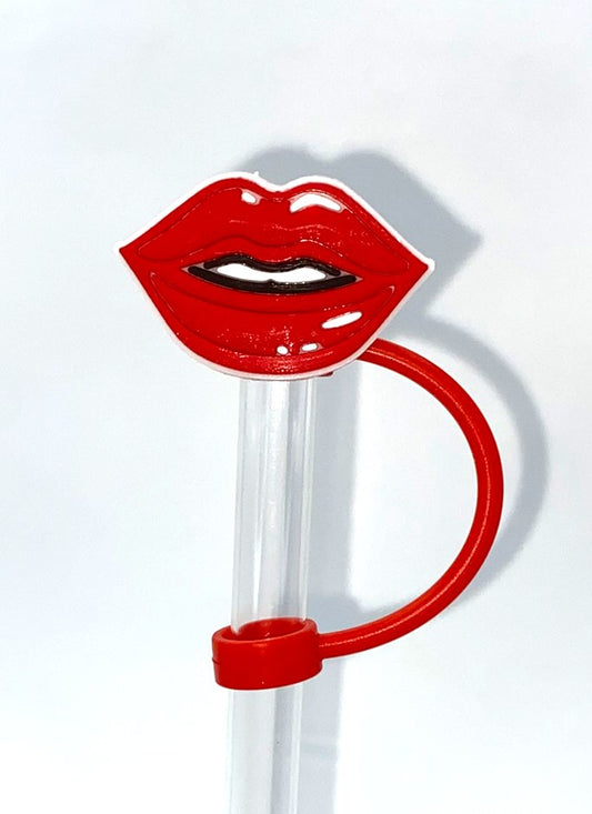 Red Lips #2 Straw Topper