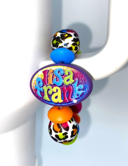 Lisa Frank LF Colorful Stanley Tumbler Cup Handle Charm