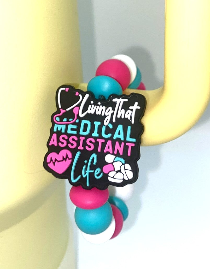 Living That Medical Assistant Life Stanley Tumbler Cup Handle Charm