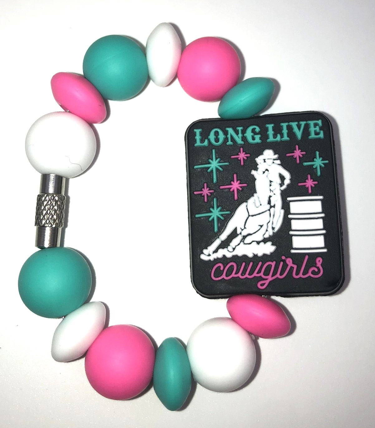 Long Live Cowgirls Western Stanley Tumbler Cup Handle Charm