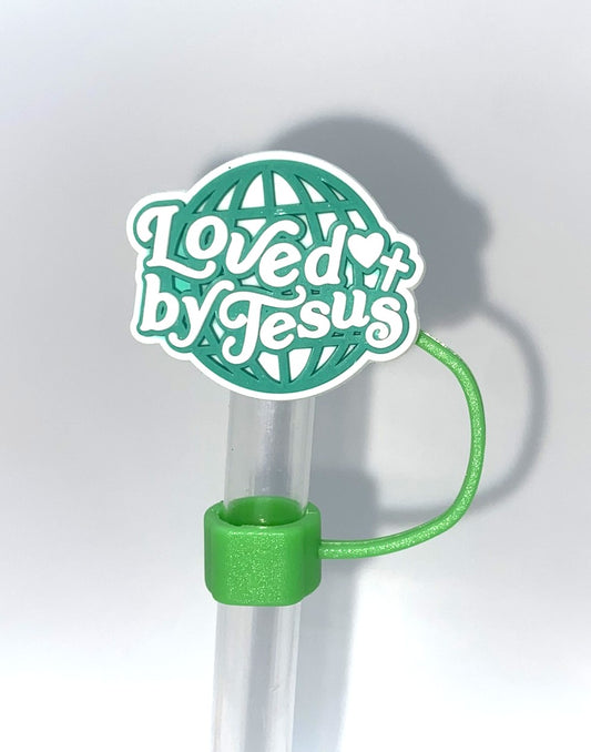 Loved By Jesus World Straw Topper
