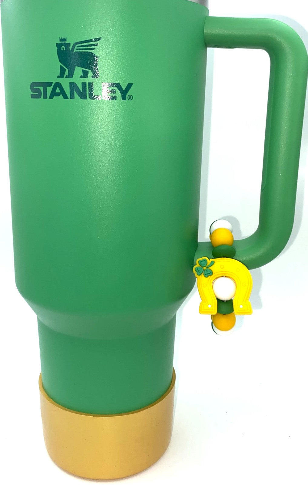 Lucky Horseshoe & Clover St Patrick's Stanley Tumbler Cup Handle Charm