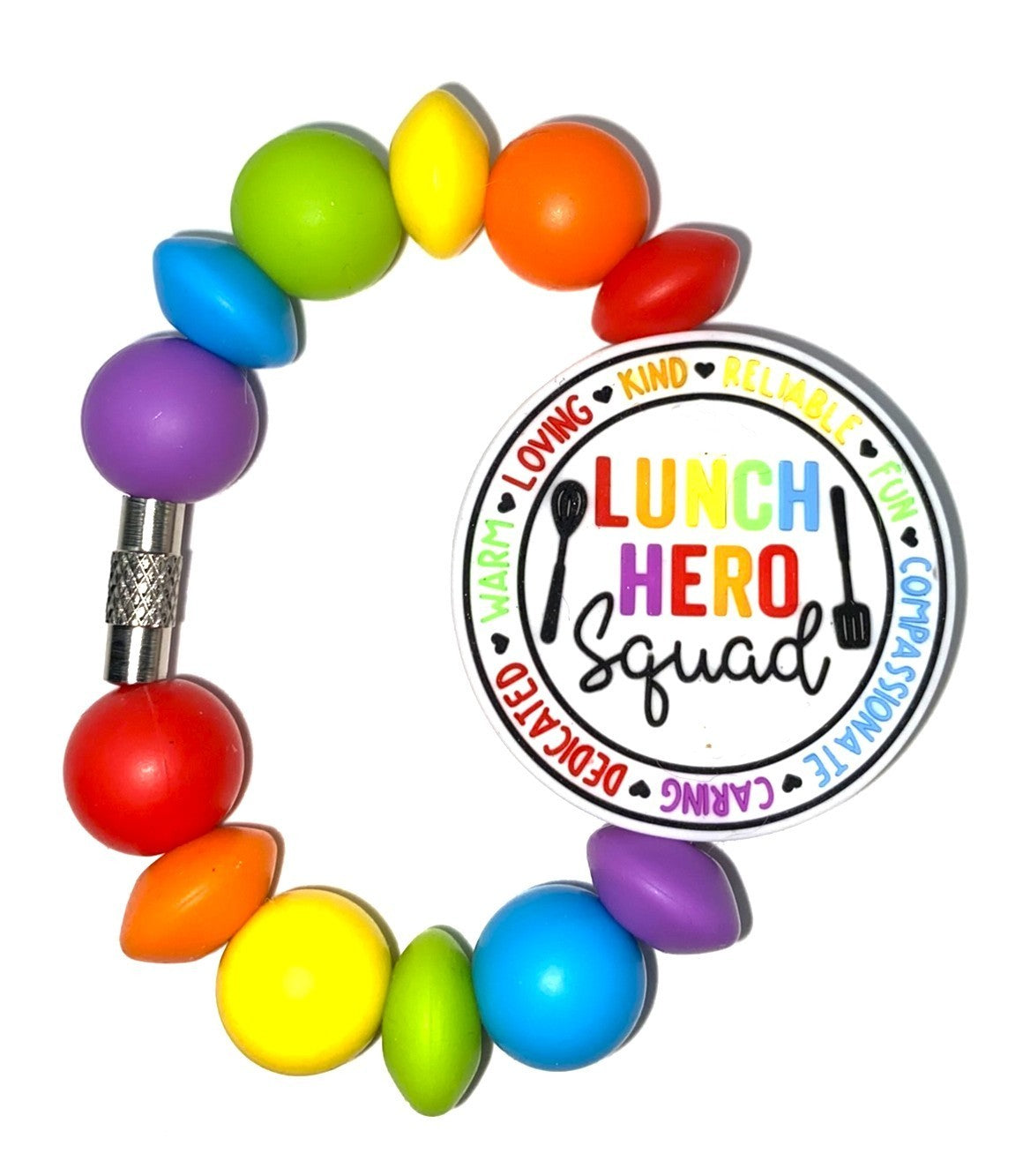 Lunch Hero Squad Round Stanley Tumbler Cup Handle Charm