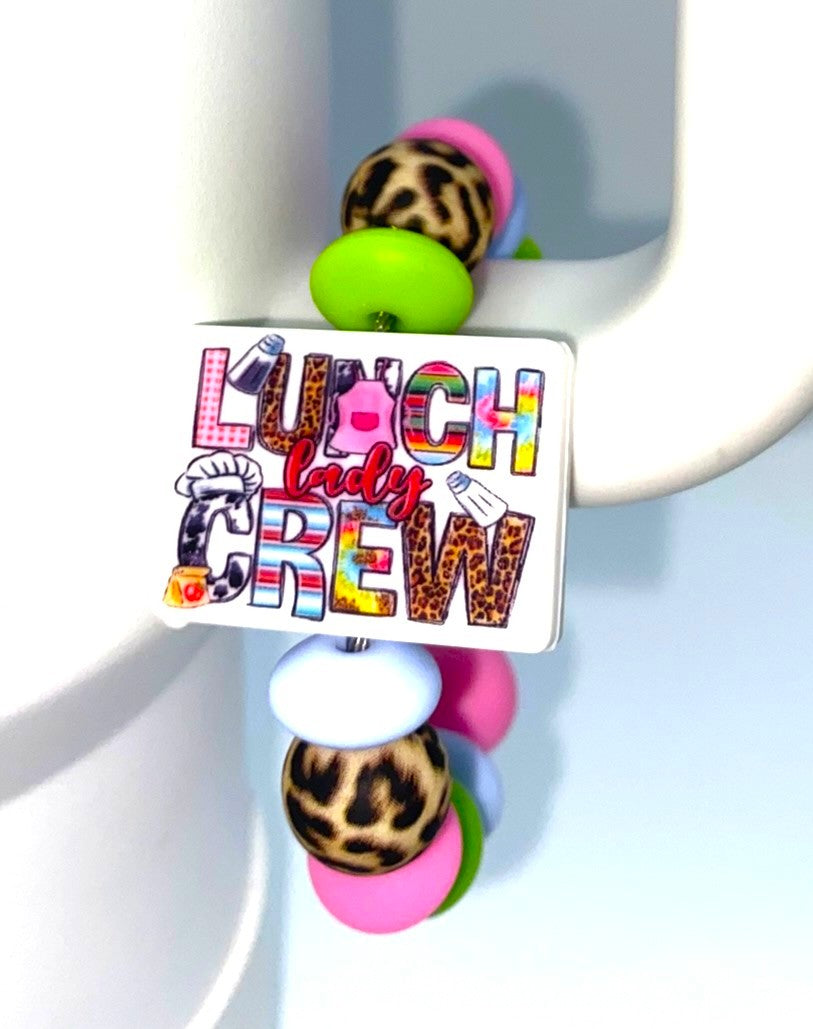 Lunch Lady Crew Stanley Tumbler Cup Handle Charm