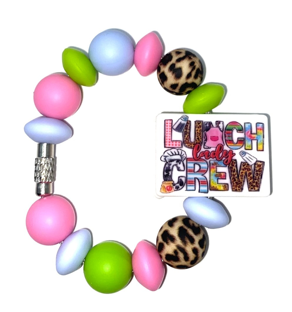 Lunch Lady Crew Stanley Tumbler Cup Handle Charm