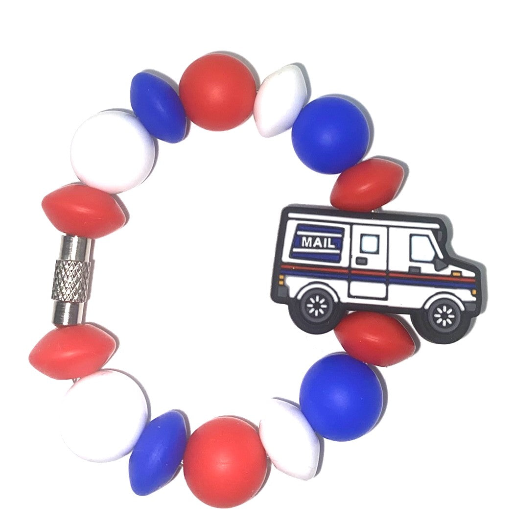 USPS Mail Truck Stanley Tumbler Cup Handle Charm