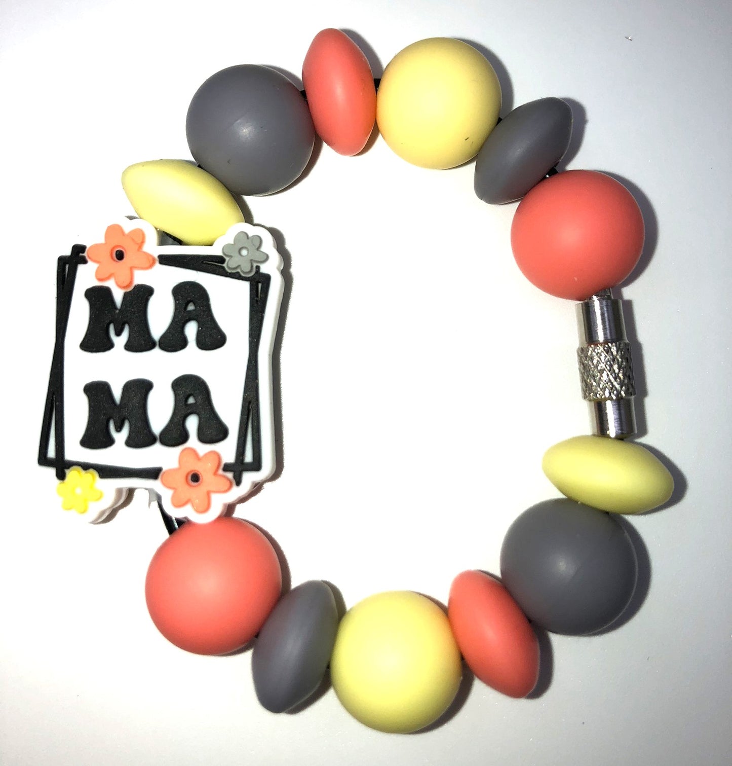 Mama Floral Box Stanley Tumbler Cup Handle Charm