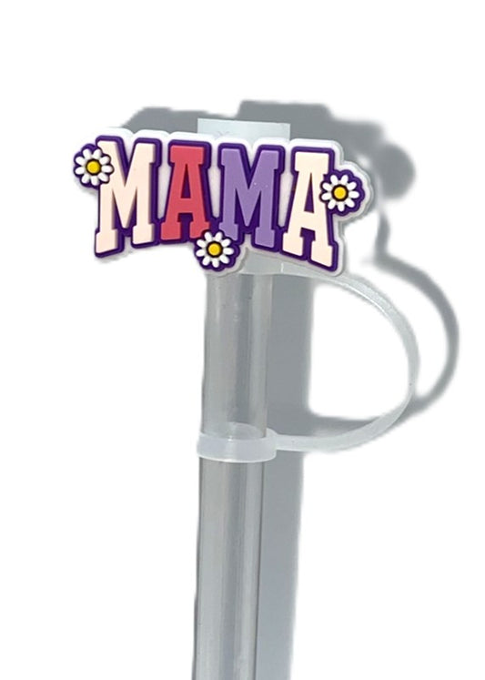 Mama Purple Straw Topper