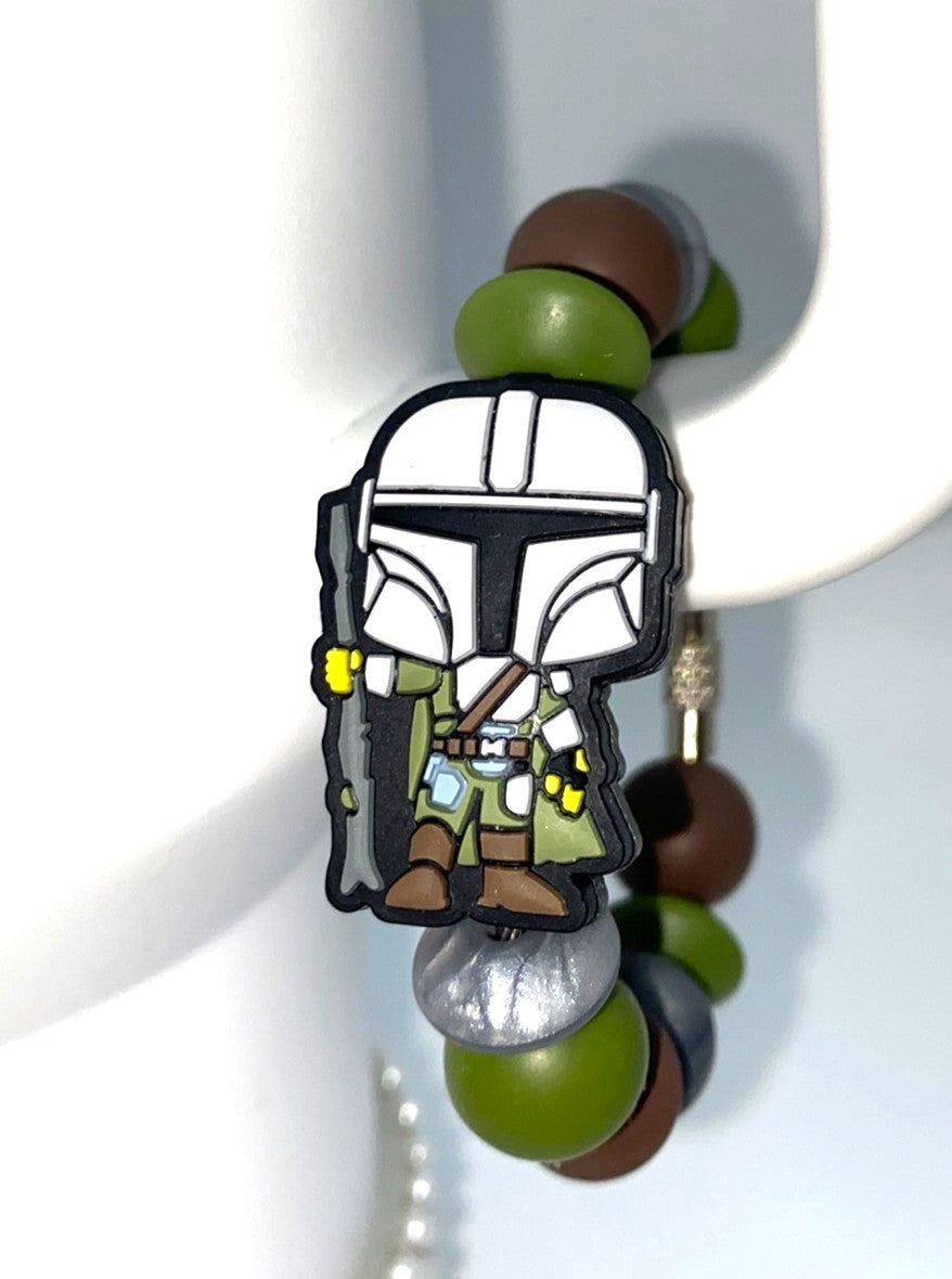 Bounty Hunter Space Wars Stanley Tumbler Cup Handle Charm
