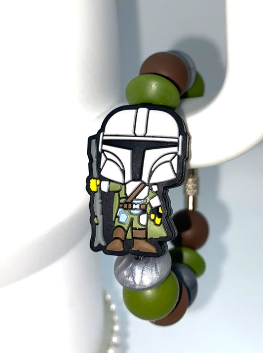 Bounty Hunter Space Wars Stanley Tumbler Cup Handle Charm
