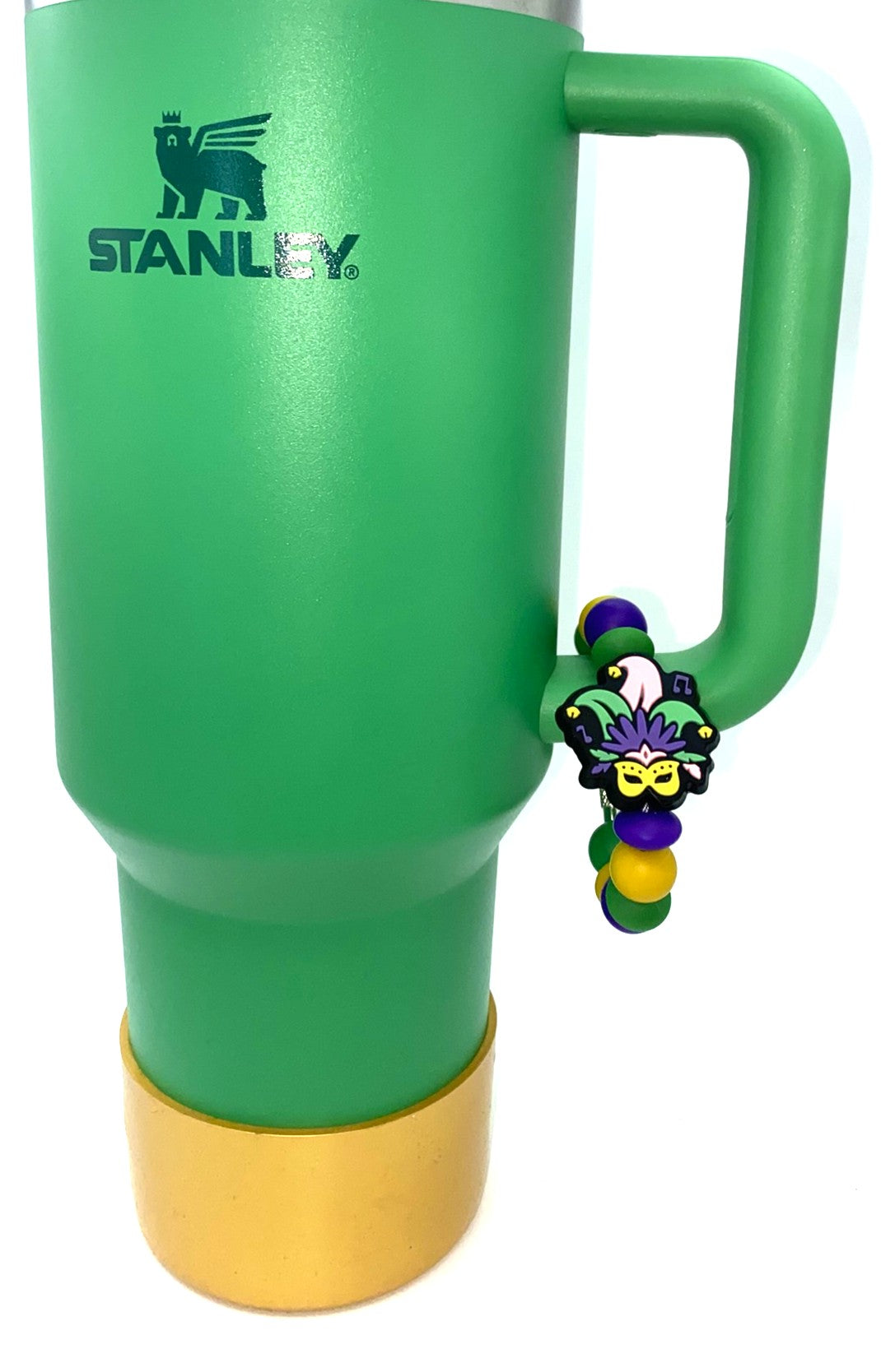 Mardi Gras Mask Stanley Tumbler Cup Handle Charm