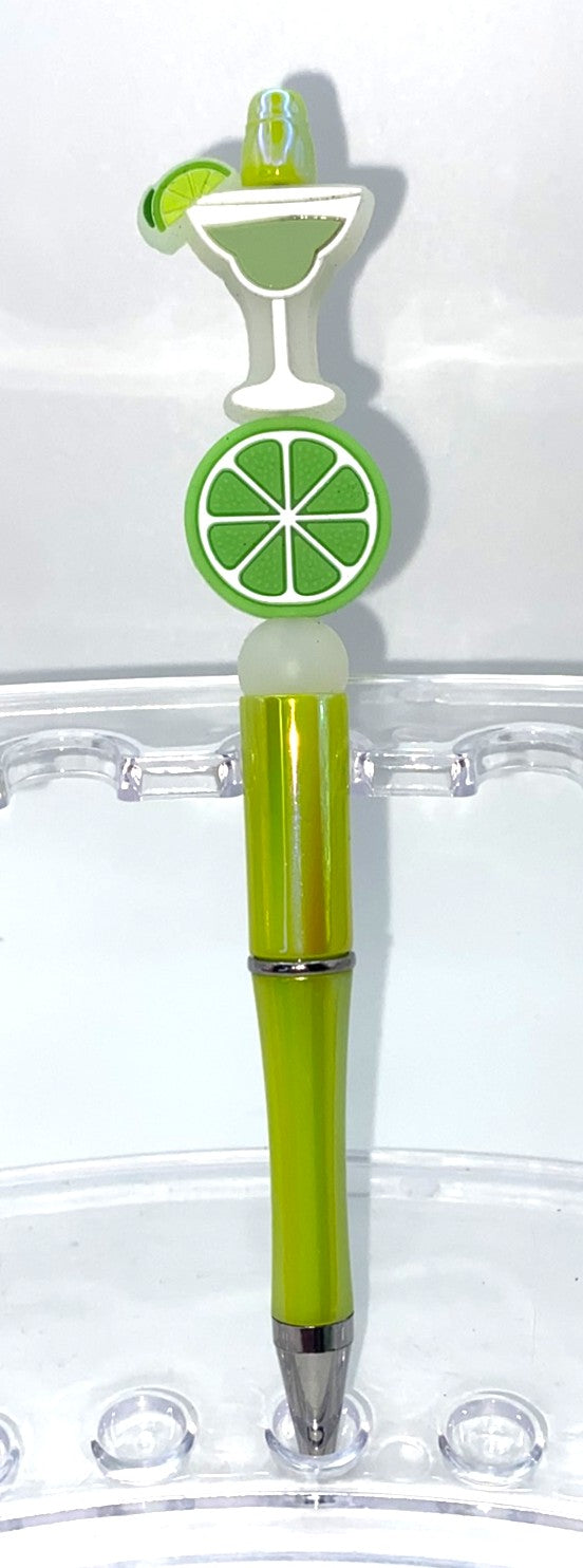 Margarita & Lime Beaded Pen