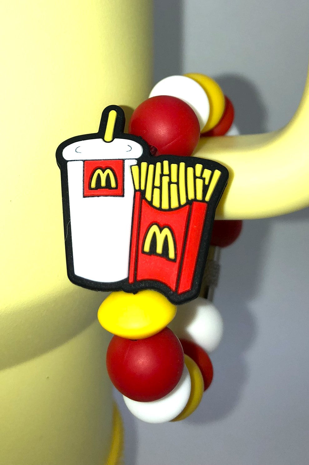 Fast Food Fries & Drink Stanley Tumbler Cup Handle Charm