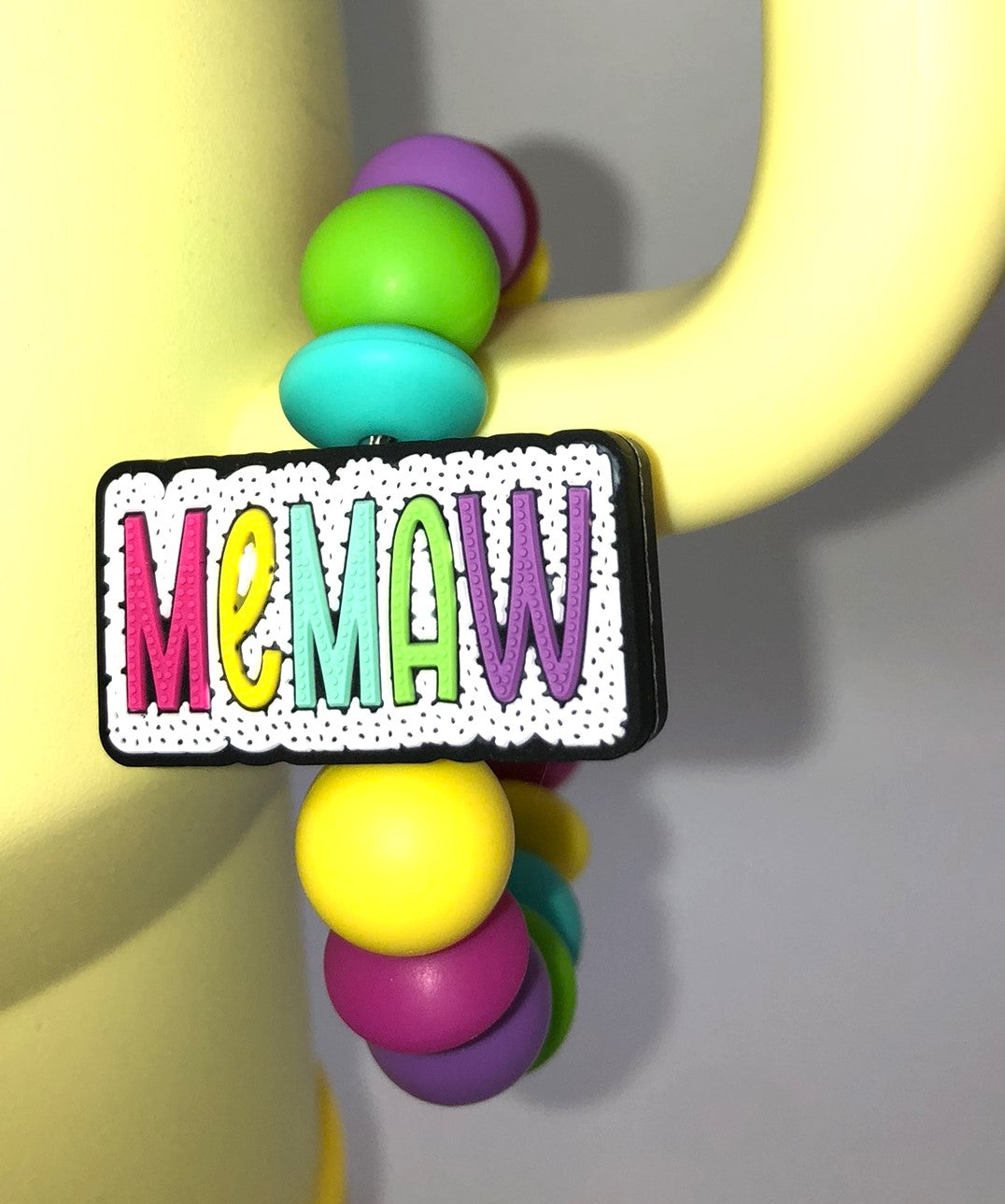 MeMaw Stanley Tumbler Cup Handle Charm