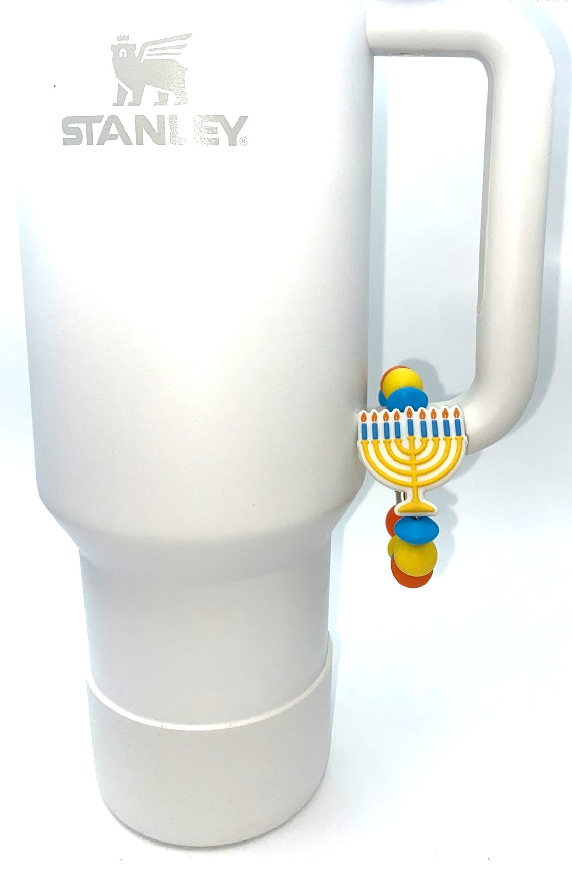 Hanukkah Menorah Candles Stanley Tumbler Cup Handle Charm