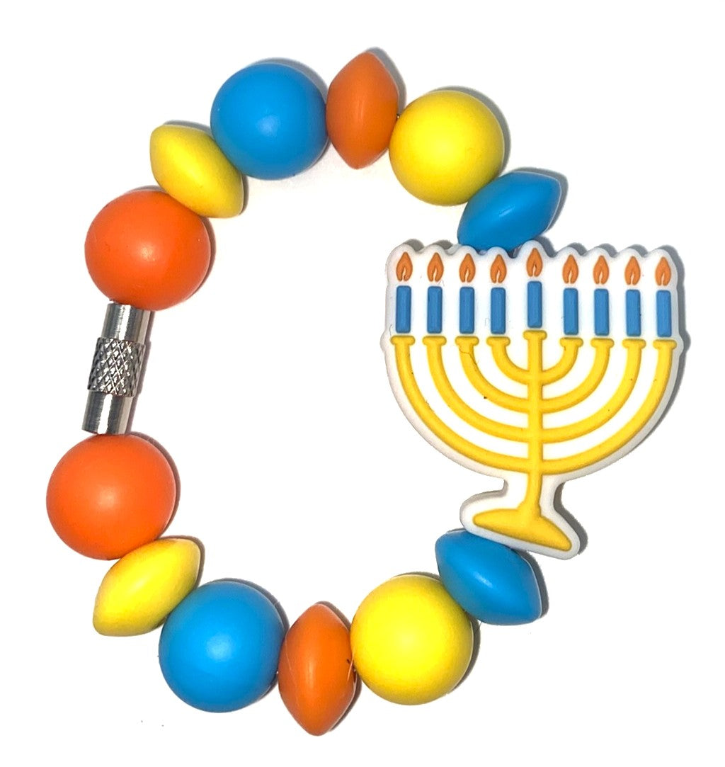 Hanukkah Menorah Candles Stanley Tumbler Cup Handle Charm