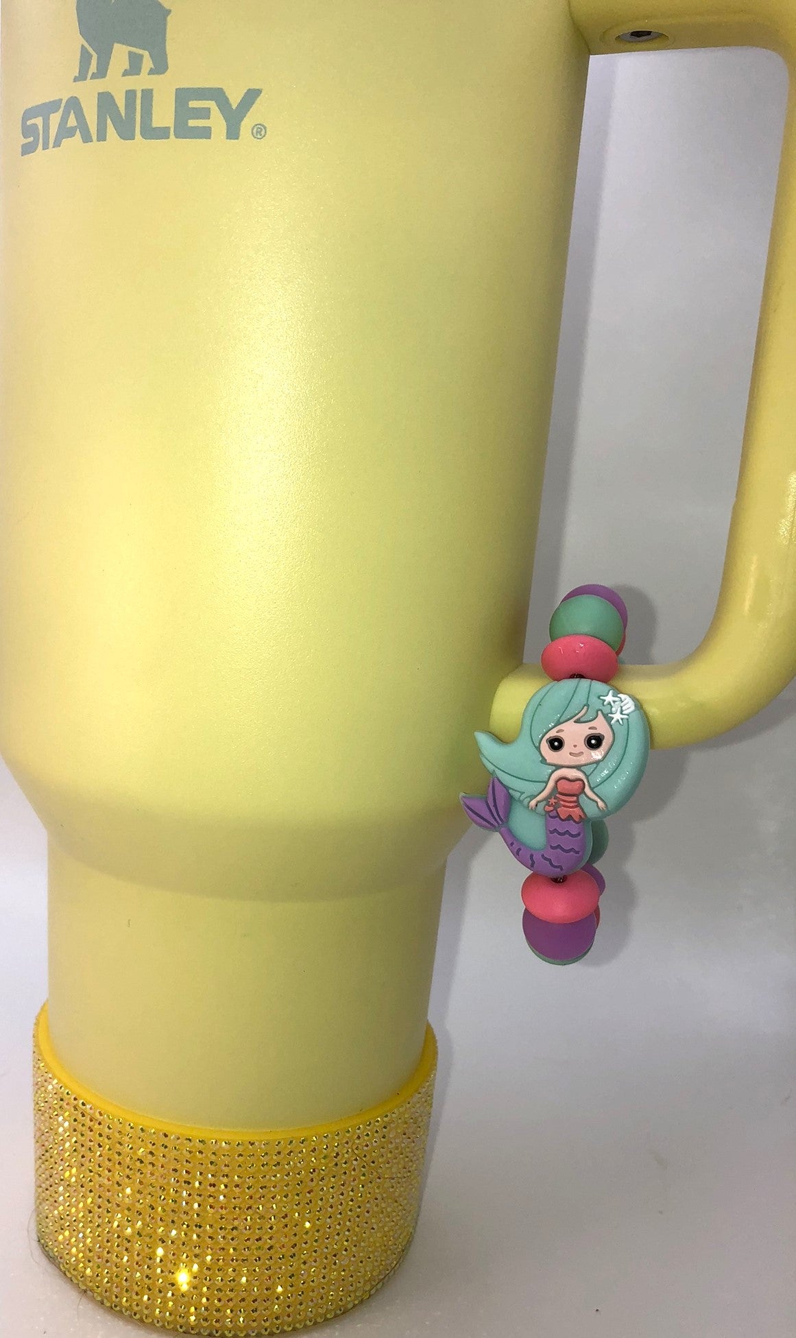 Mint Magical Mermaid Stanley Tumbler Cup Handle Charm