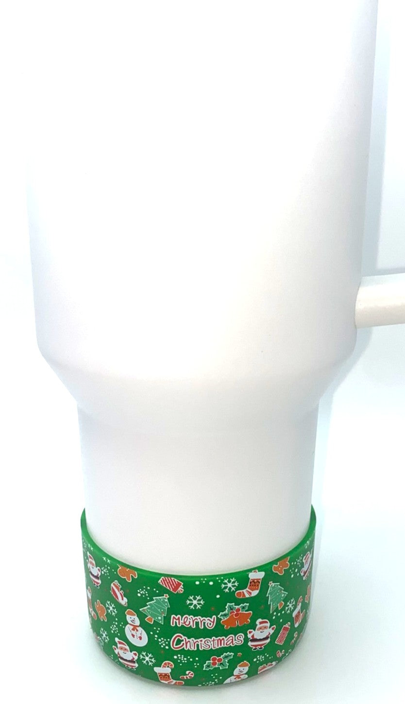 Merry Christmas Green Stanley Tumbler Boot Sleeve #146