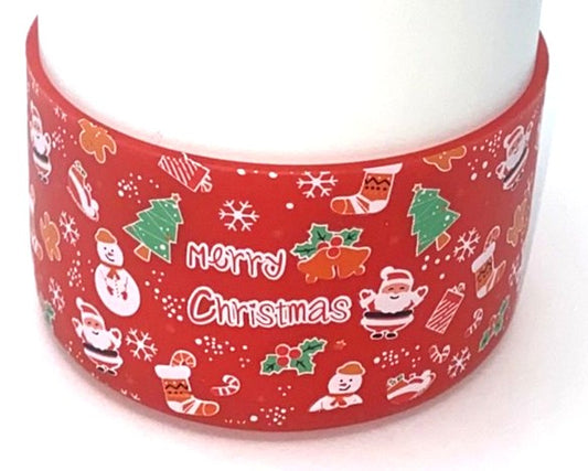 Merry Christmas Red Stanley Tumbler Boot Sleeve #147