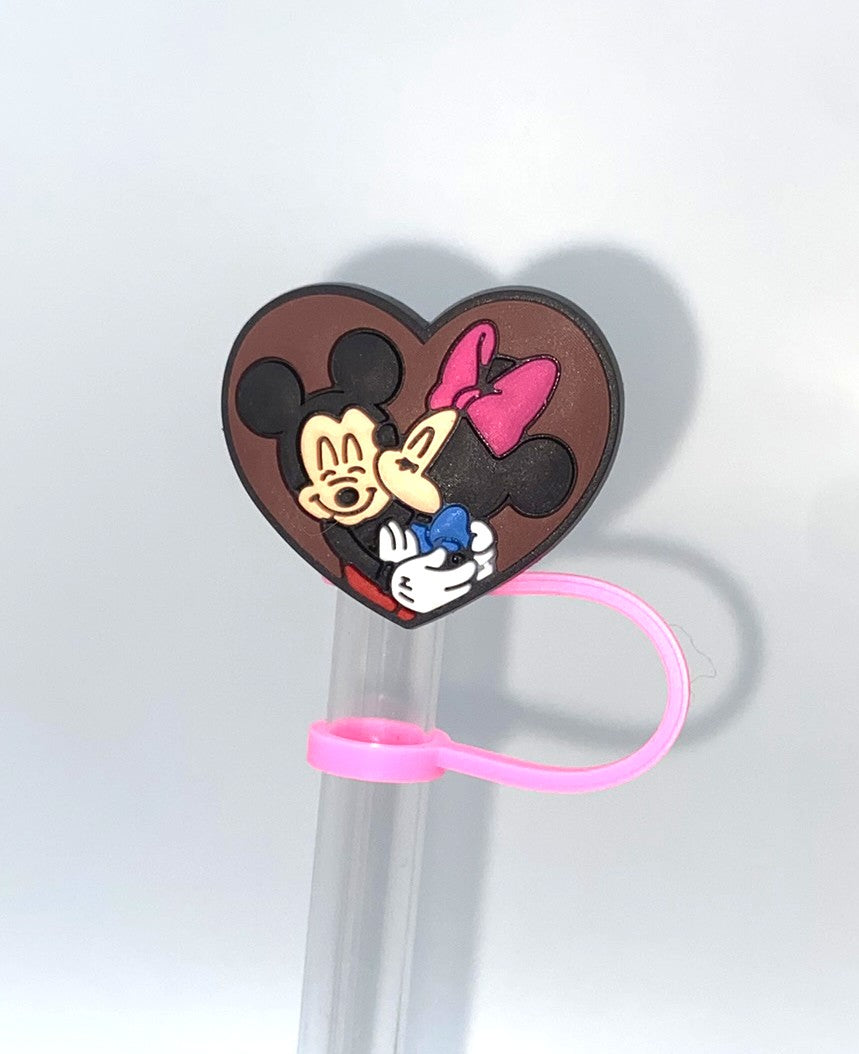 Magical Mouse Boy & Girl In Heart Straw Topper