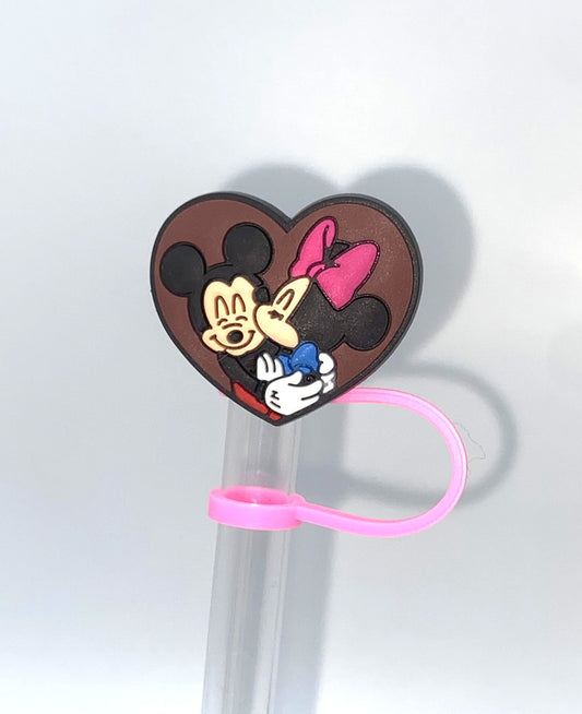 Magical Mouse Boy & Girl In Heart Straw Topper