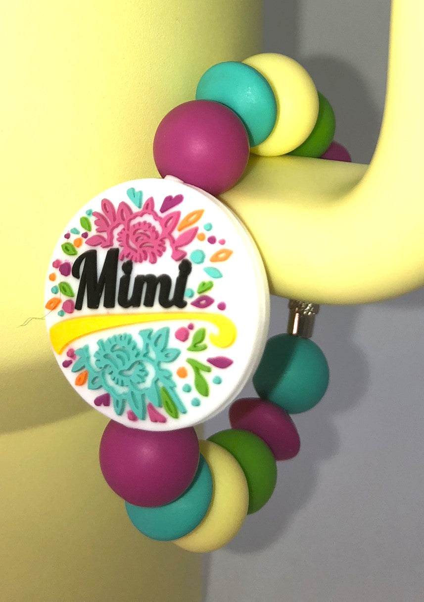 Mimi Floral Stanley Tumbler Cup Handle Charm