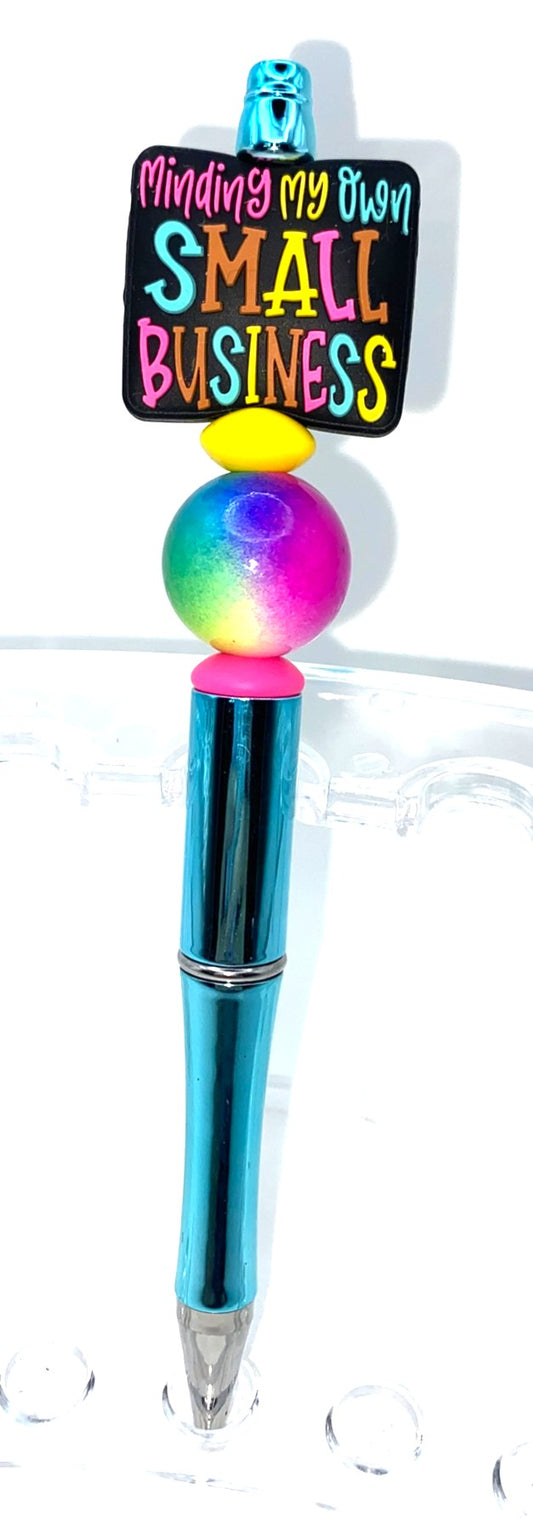 Minding My Own Small Business Beaded Pen