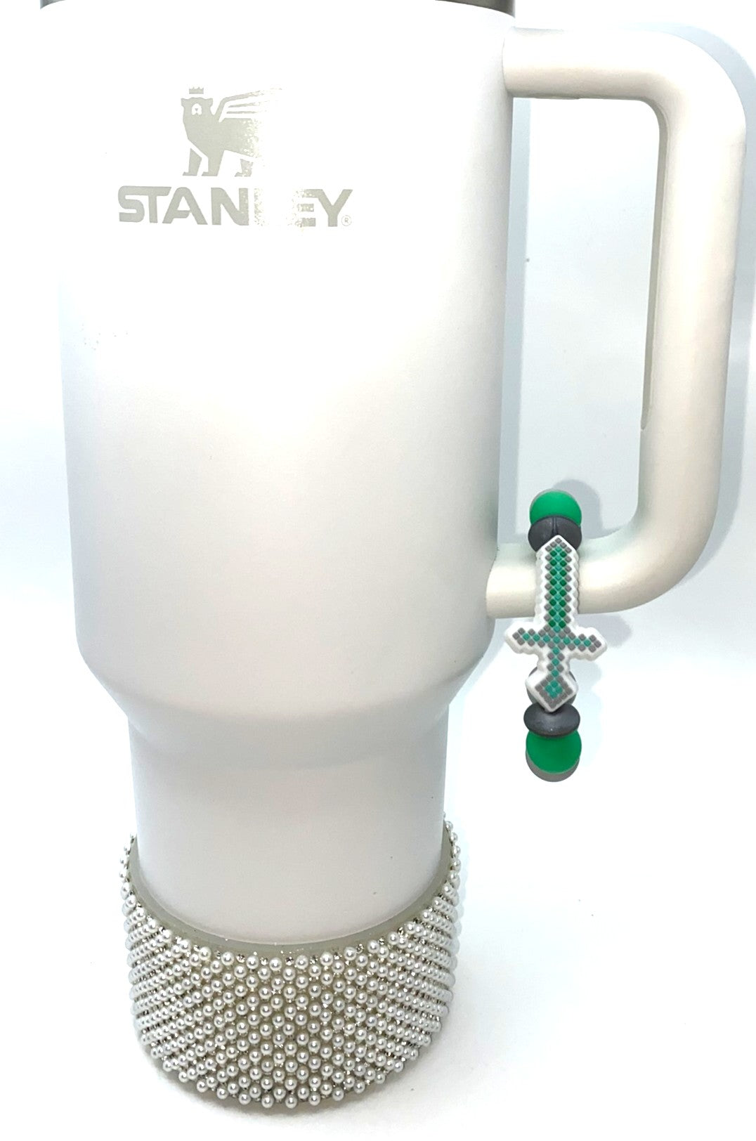 Block Sword Video Game Stanley Tumbler Cup Handle Charm