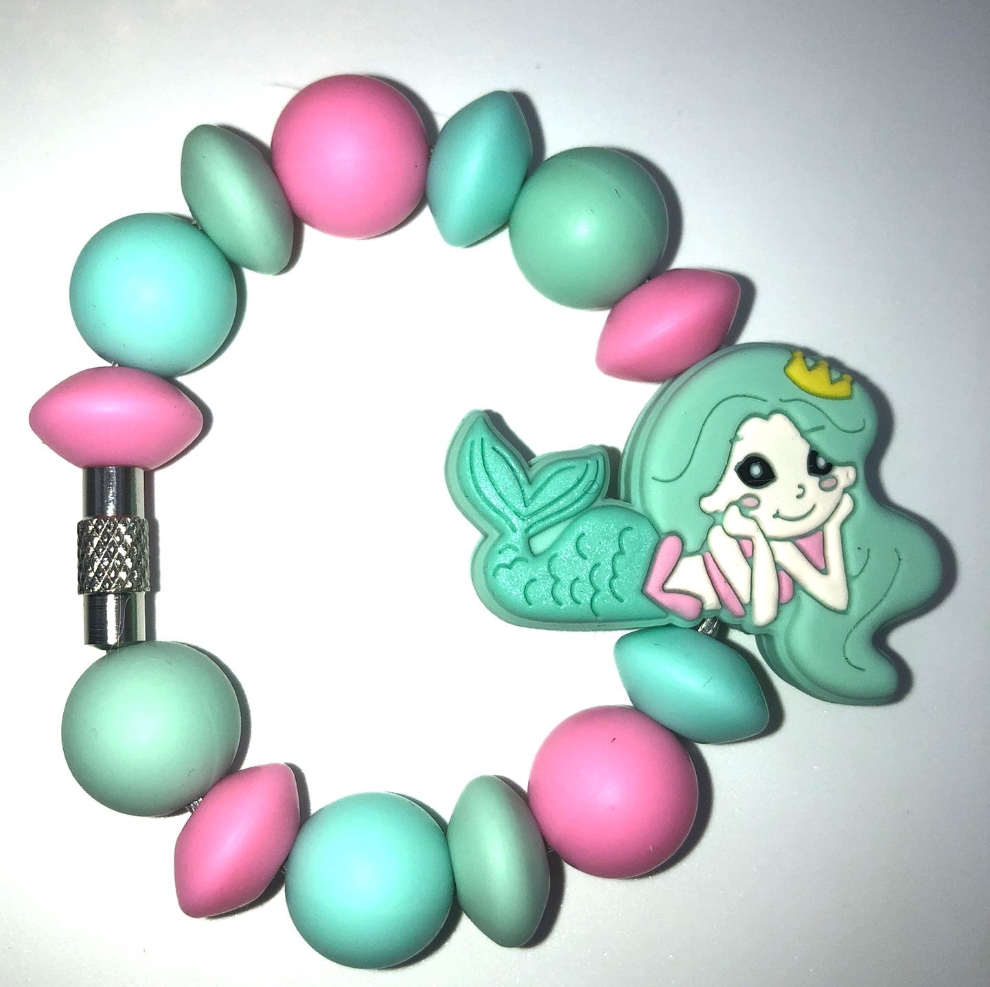 Mint Mermaid Stanley Tumbler Cup Handle Charm