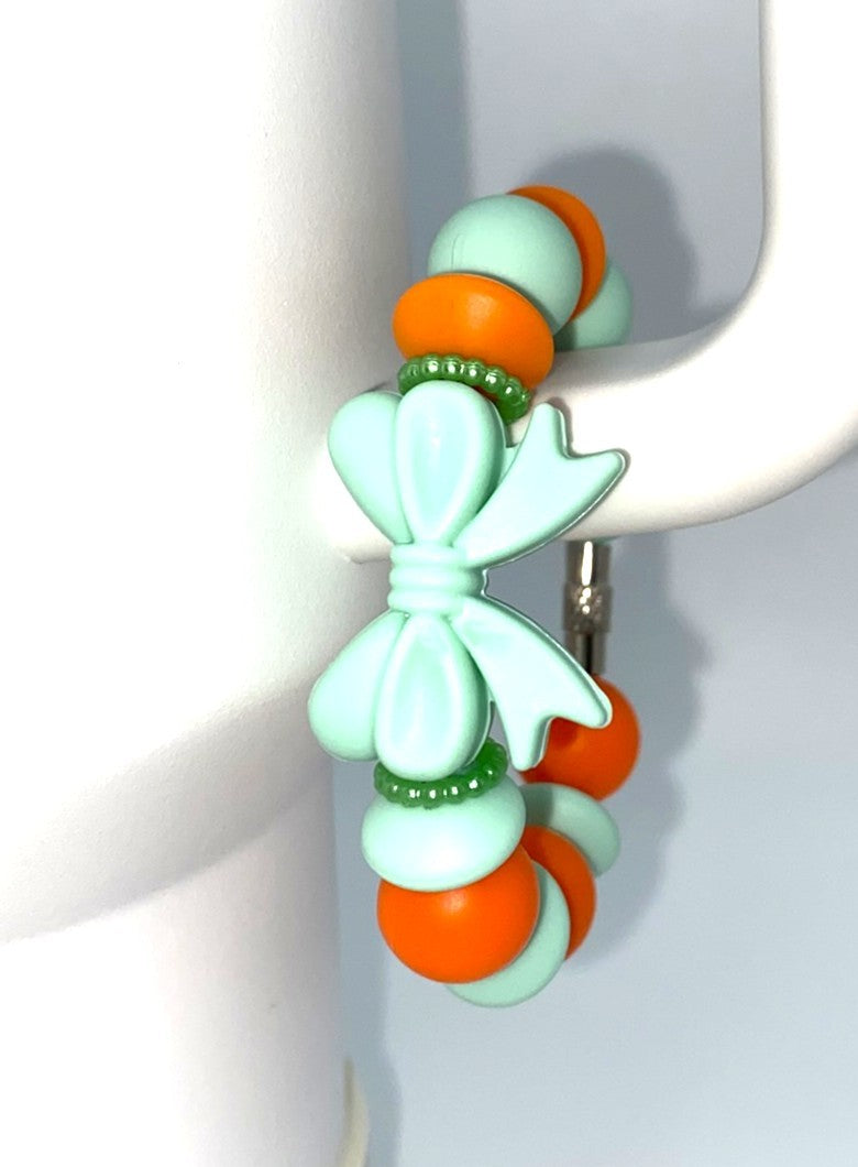 Mint Coquette Bow Stanley Tumbler Cup Handle Charm