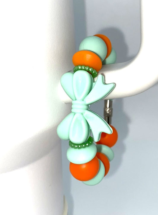 Mint Coquette Bow Stanley Tumbler Cup Handle Charm